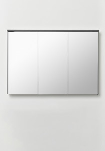 1590721 Шкаф Кромкого Зеркала 1000 Серый Антрацит Hafa  Антрацитовый