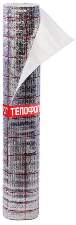 91790547 Теплоотражающая изоляция Тепофол для теплых полов 1.2x25м 10мм 30м² STLM-1018213