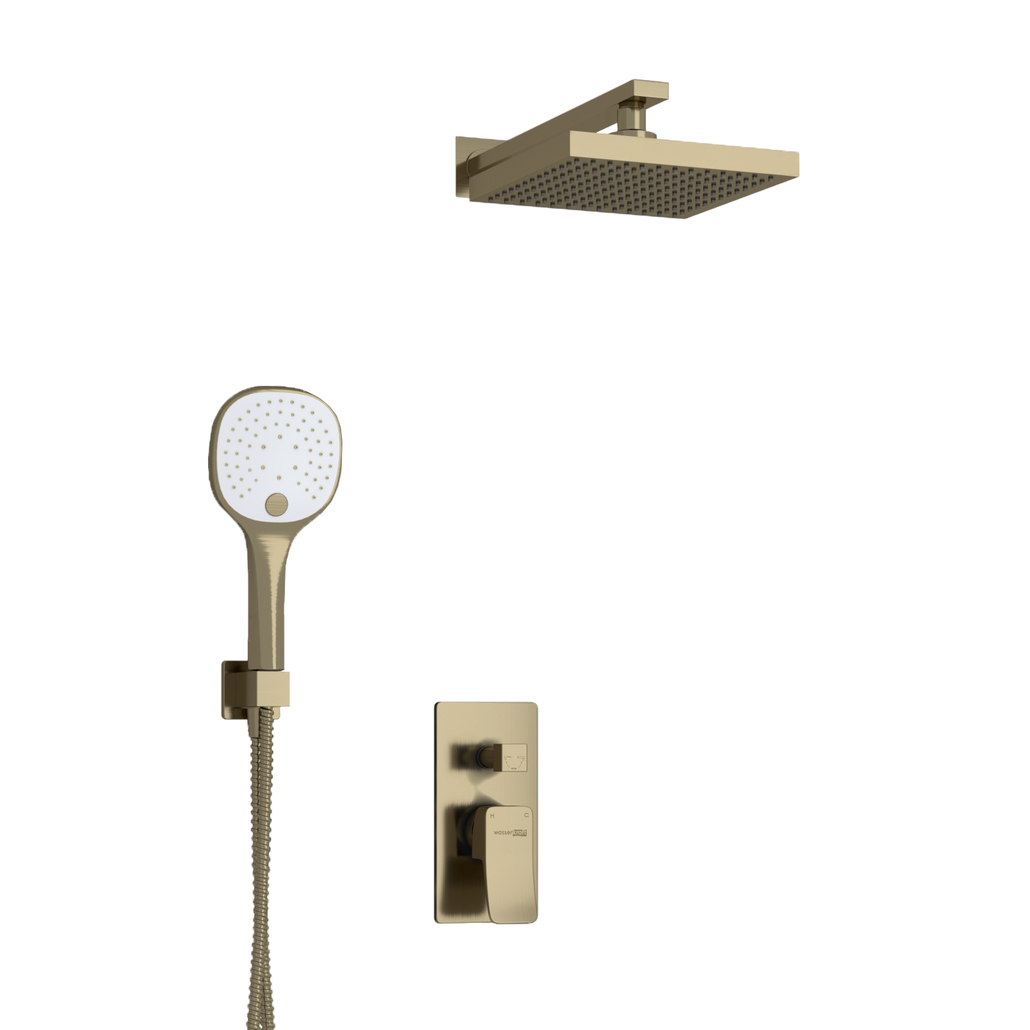 A16040 Встраиваемый комплект для душа с верхней душевой насадкой и лейкой WasserKRAFT  - Вид №1
