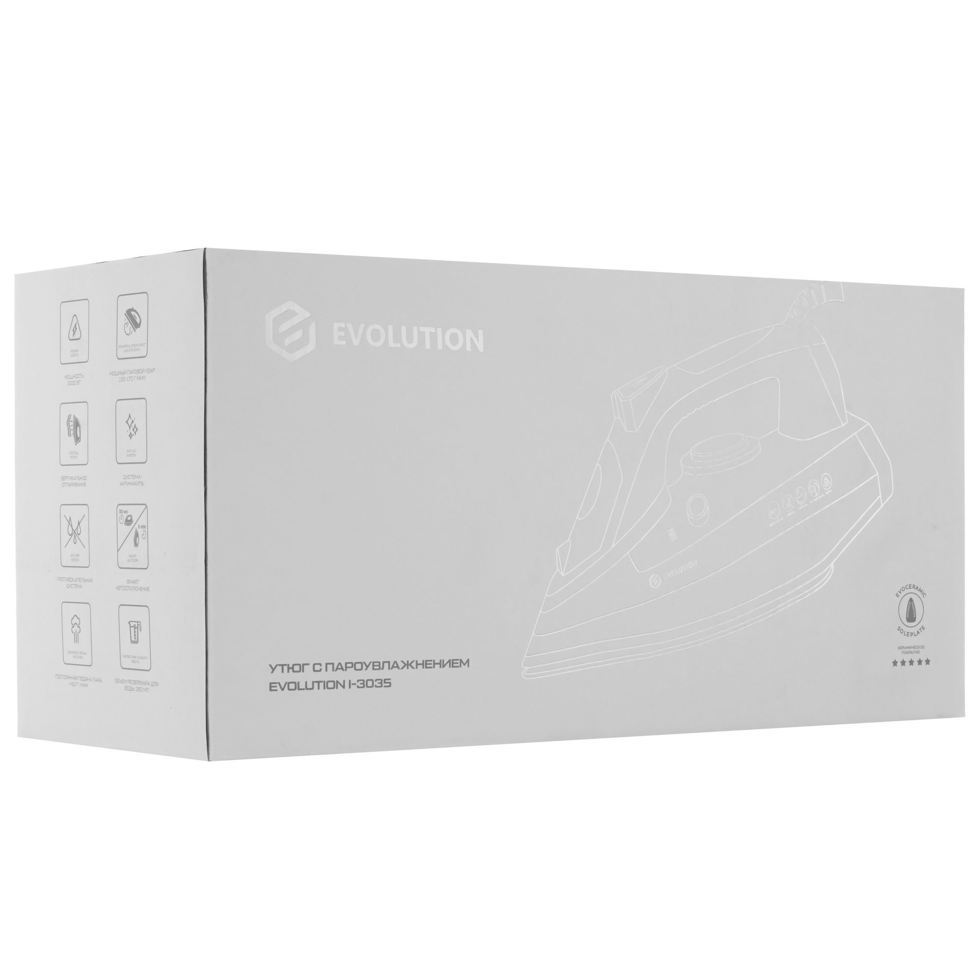 9208782 Утюг Evolution I-3035 белый STDN-0075332 - Вид №7