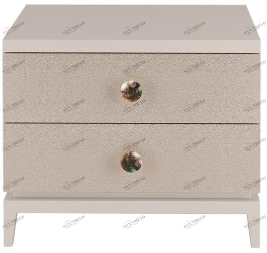 FRATO Прямоугольная прикроватная тумбочка из лакированной древесины с ящиками Lagoa Ffu020003abi