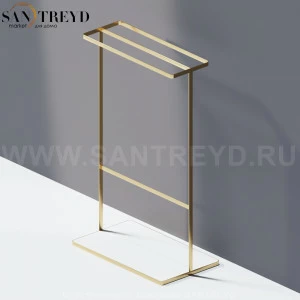 Agape MEMORY Полотенцедержатель напольный белый в бронзовом каркасе AMEM862NRZ