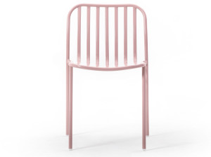 Металлический штабелируемый стул с открытой спинкой