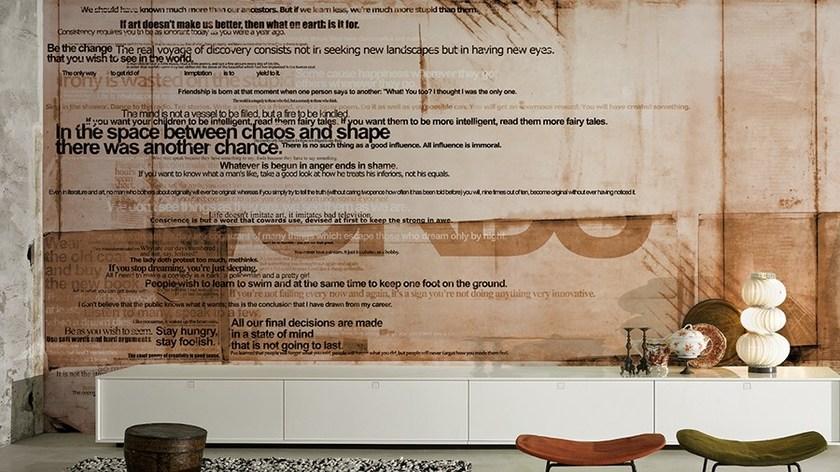 GLAMORA Виниловые обои с тиснением Wall script sun-id-1468388 - Вид №2