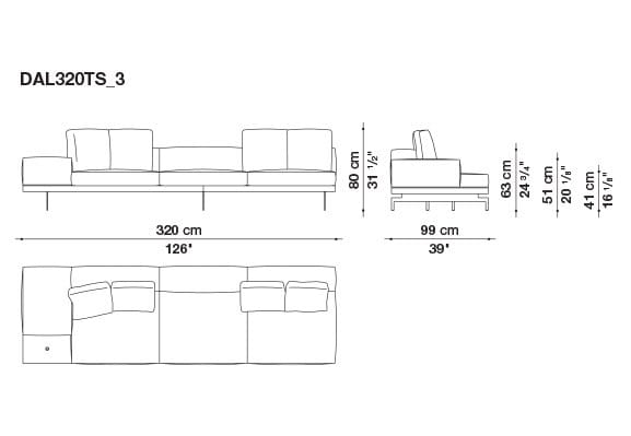 Кожаный диван B&B Italia док ARCH-00130675 - Вид №173