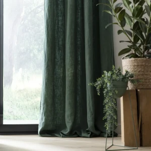 Штора на люверсах Inspire Danae 140x280 см цвет темно-зеленый Cactus 1 84843035 STLM-2125557