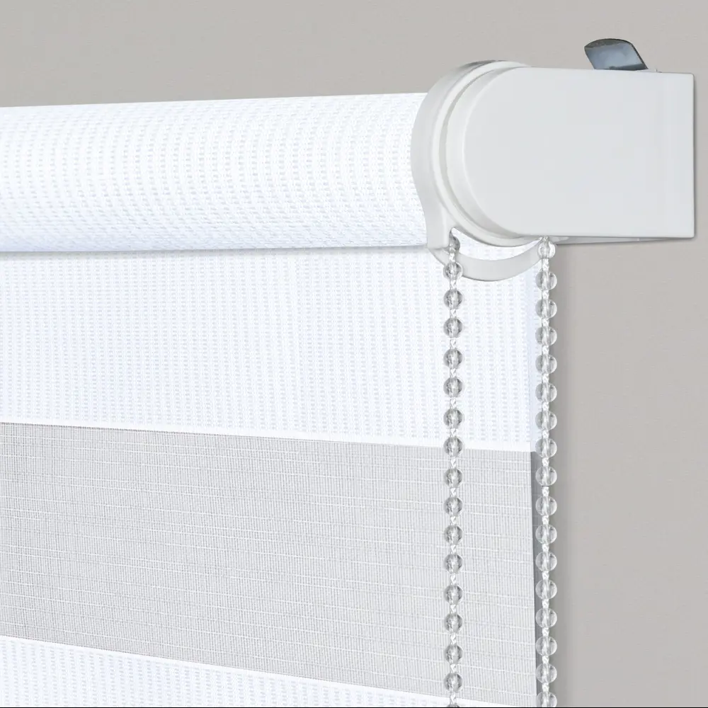 Рулонная штора день-ночь MIAMOZA Москва 140×175 см белая 89411426 STLM-1574598 - Вид №2