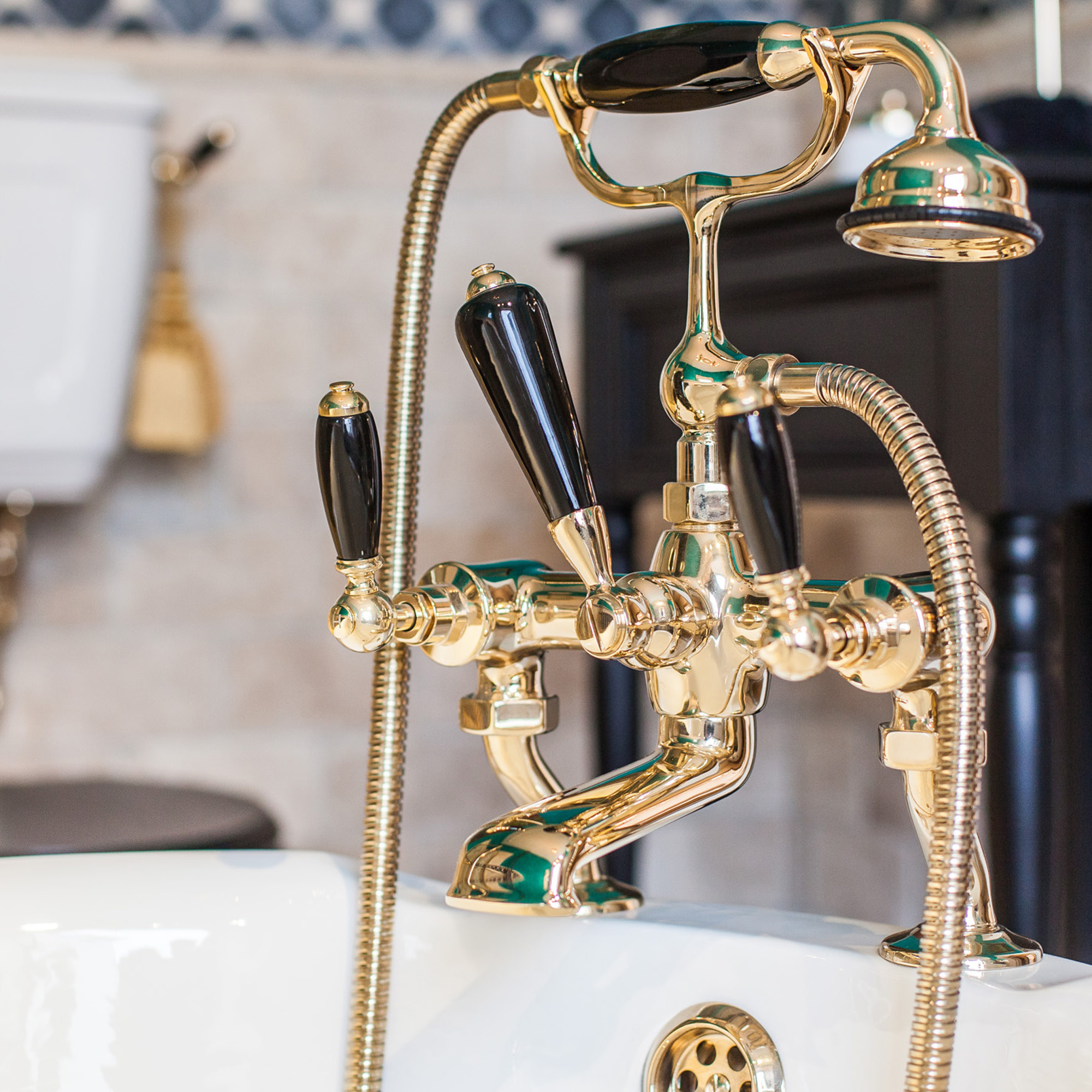 Traditional bathrooms BRIGHTON ¾ “смеситель для ванны и душа Tb330.514bl.nk  - Вид №2