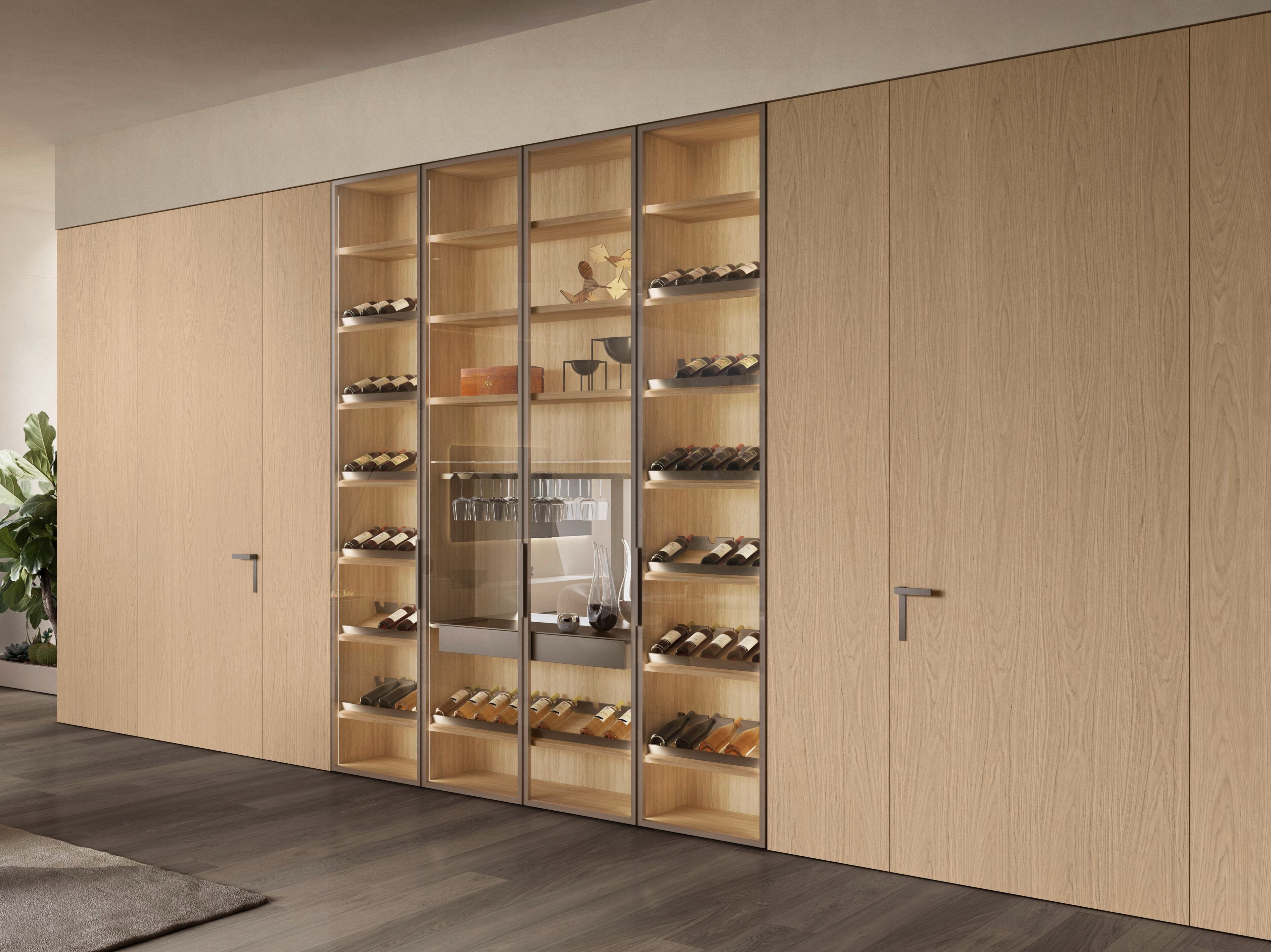 Деревянные распашные двери Olivieri мебельные двери ARCH-00066830