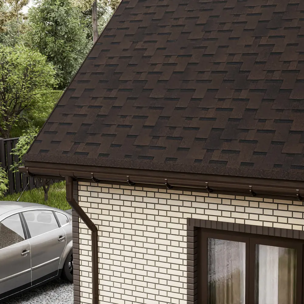 Гибкая черепица Технониколь Оптима Аккорд коричневый 3 м² STLM-2173632 - Вид №1