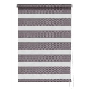 Штора рулонная день-ночь Liza 80x160 см серо-сиреневая