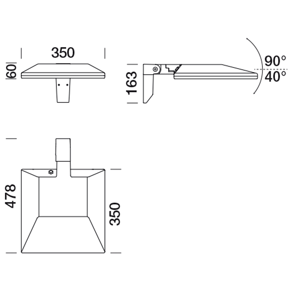 8850919 Проектор Platek TARSIUS Proiettore  TARSIUS Floodlight - 24 LED 3000K Asymmetrical  - Вид №6