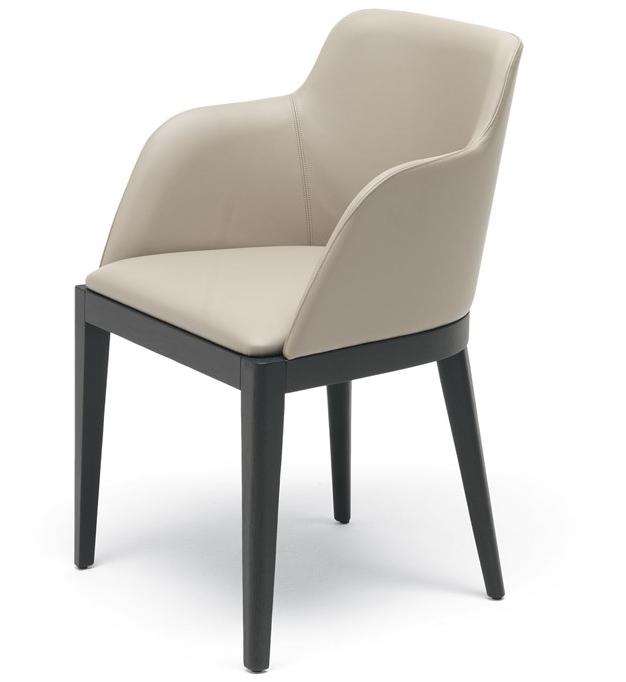 MisuraEmme Мягкое кожаное кресло с подлокотниками sun-id-1383227 - Вид №1