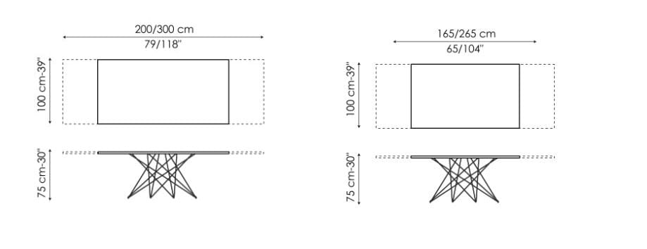 Прямоугольный выдвижной стол BONALDO OCTA ARCH-00106404 - Вид №9