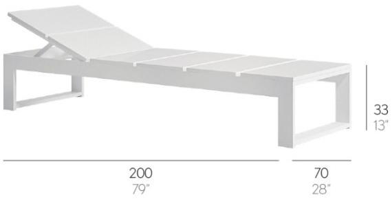 GANDIABLASCO Садовый лежак из полиэтилена Na xemena sun-id-1472358 - Вид №2