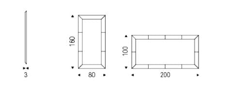 Настенное зеркало с кожаной рамкой Cattelan italia PHOTO ARCH-00129070 - Вид №2