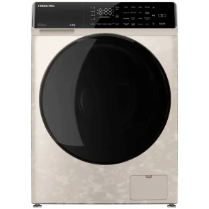 91938090 Стиральная машина Hiberg I-ddq9 - 812 ym 60x85x60 см 8 кг цвет бежевый мрамор STLM-1492730