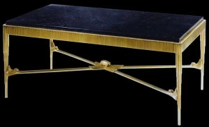 Tisserant Прямоугольный журнальный столик из бронзы Scarabees