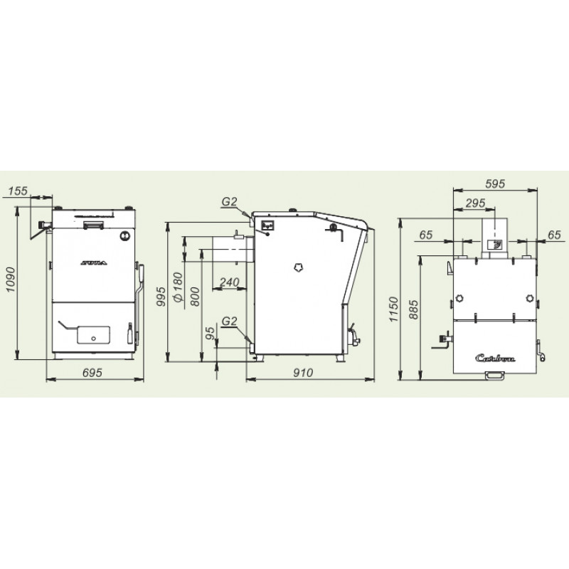 Угольный котел ZOTA Сarbon 40 СARBON40 - Вид №5