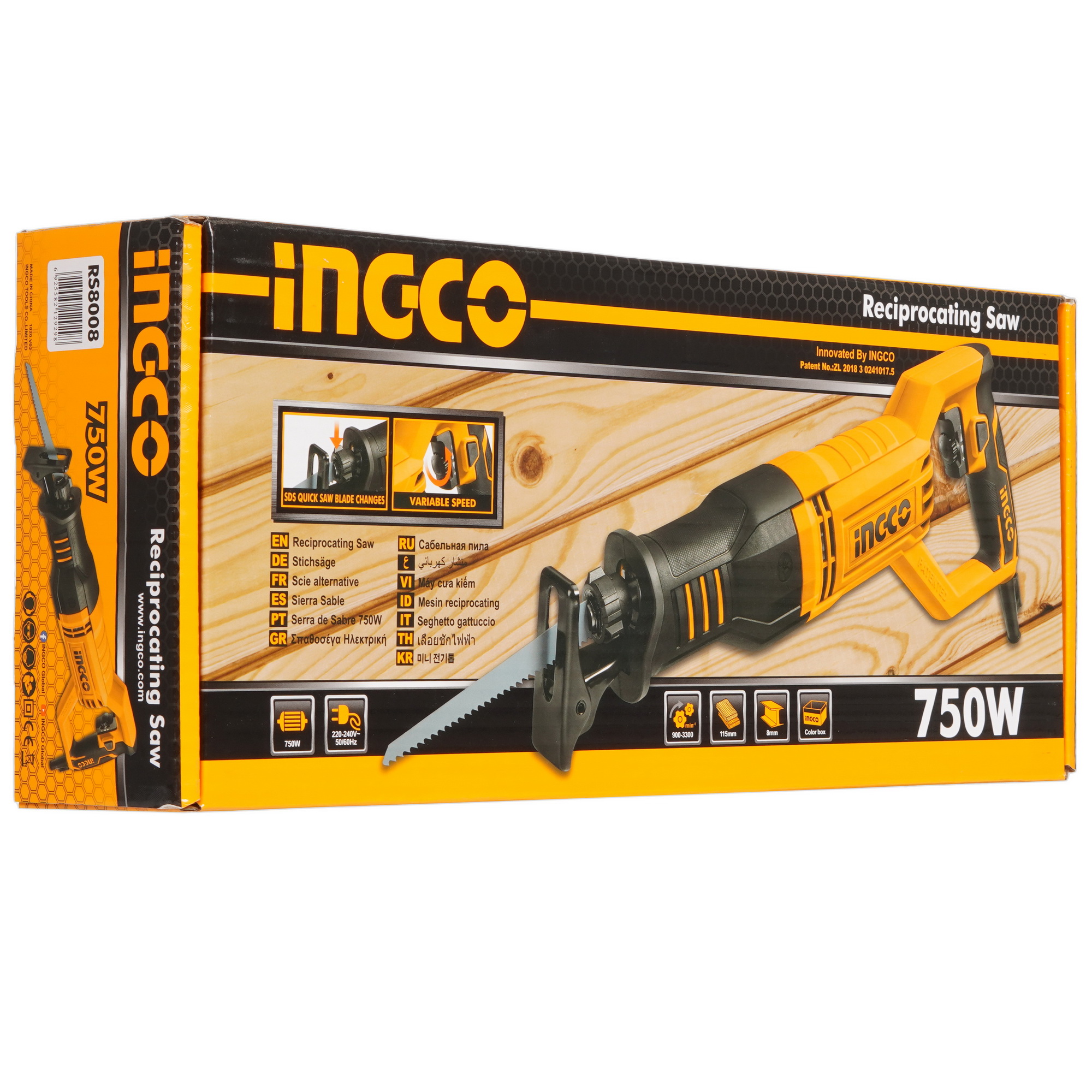 Сабельная пила Ingco RS8008 9171625 STDN-0127165 - Вид №6