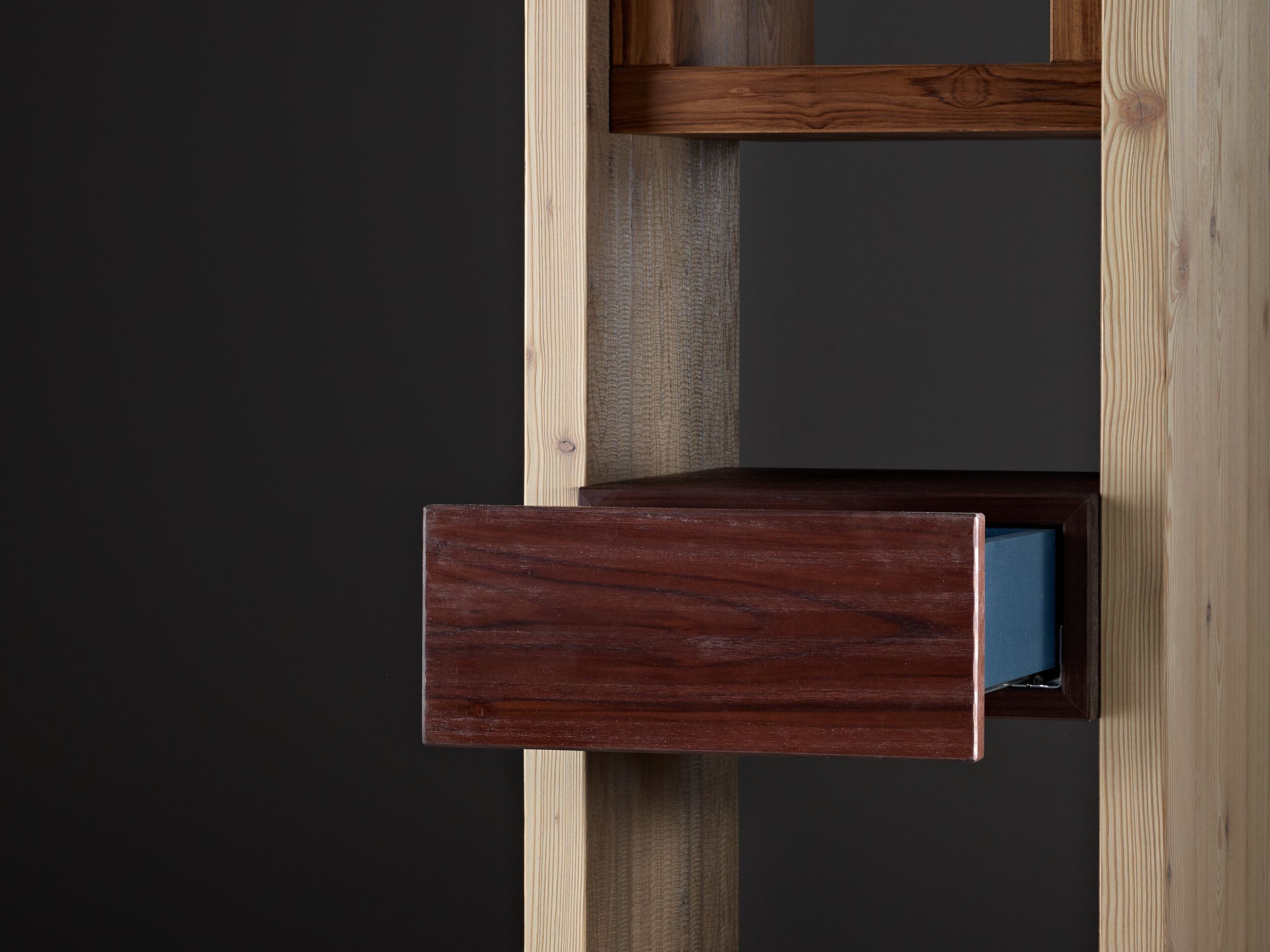 Книжный шкаф с ящиком и контейнером Disegno di Legno только ARCH-00010055 - Вид №2