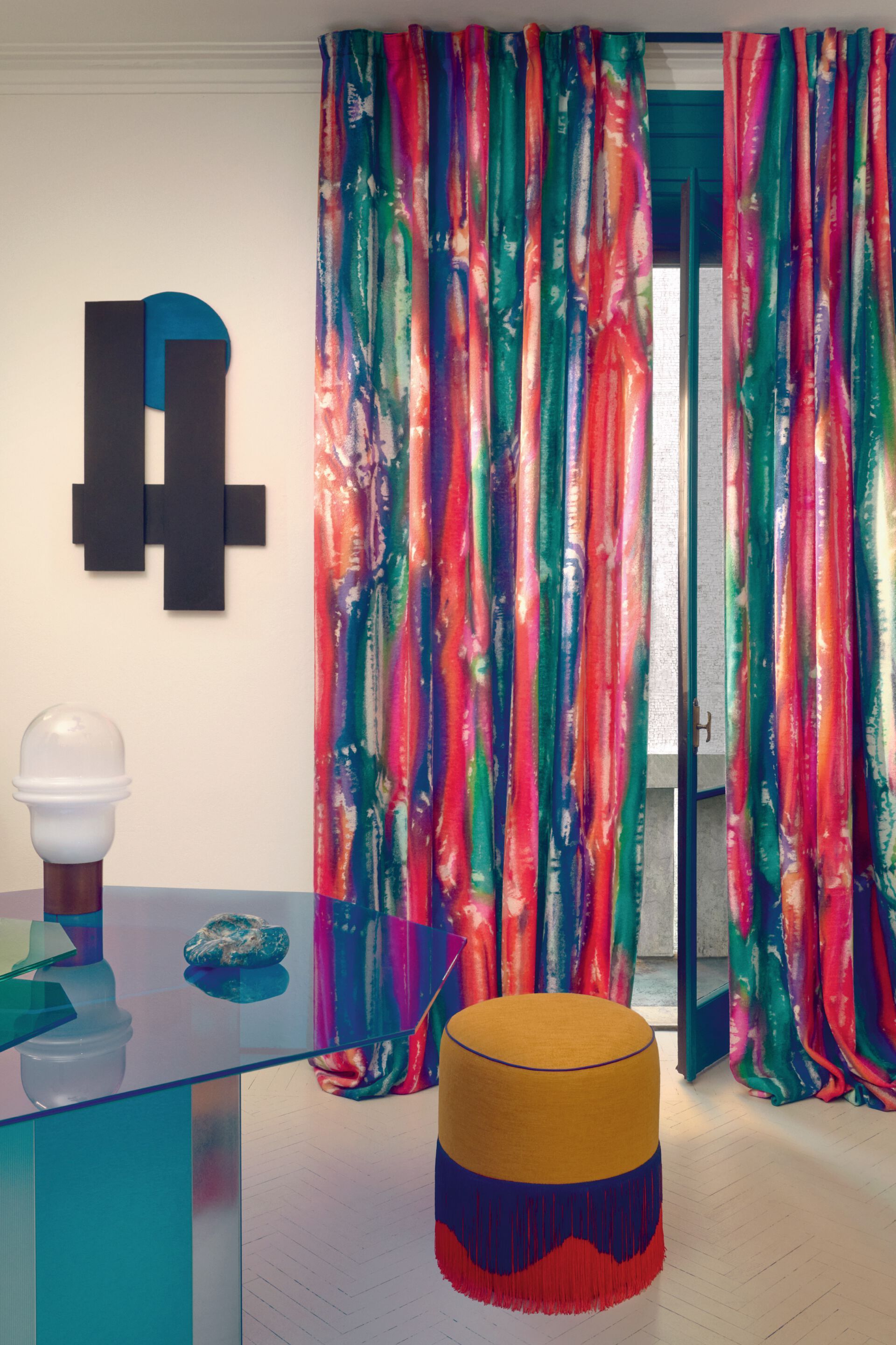 Многоцветная шерстяная ткань Élitis Эксцентричная ARCH-00030120 - Вид №1