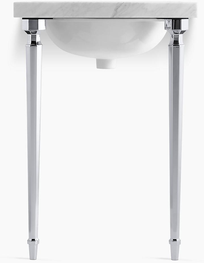 KOHLER Kathryn Восьмиугольные конические ножки стола из латуни K-6839-CP  - Вид №2