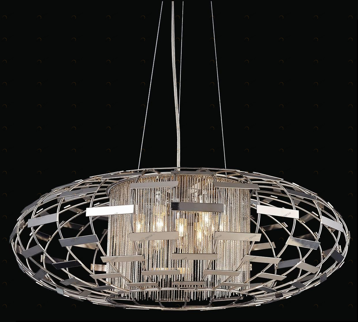 Подвесной светильник Crystal Lux Silvestro SP5 CRYSTAL LUX ДИЗАЙНЕРСКИЕ, SILVESTRO 071907 Хром 