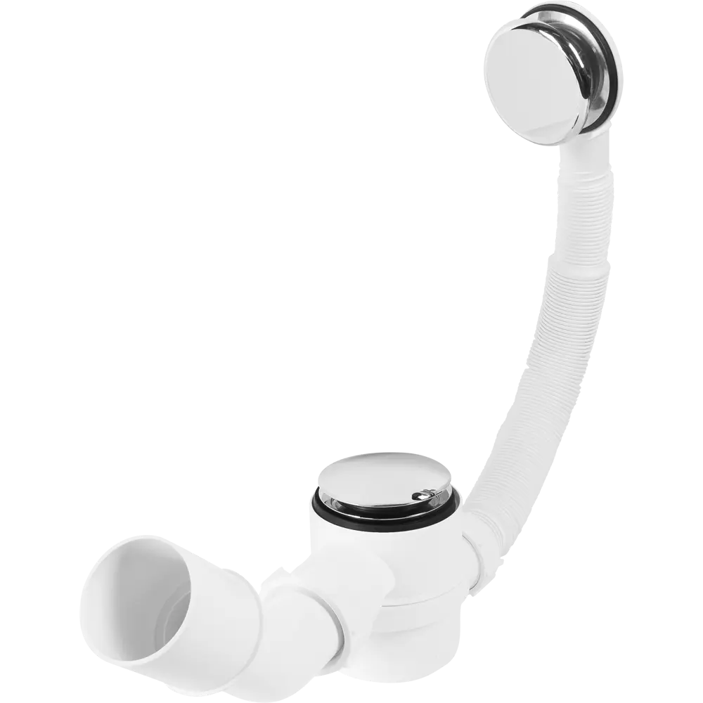 Сифон для ванны McAlpine с переливом 380-700 мм хром/белый 82422797 STLM-0027093