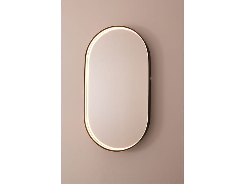 Овальное зеркало со встроенным настенным освещением BRG ILLUMINAZIONE SATURNO ARCH-00124183
