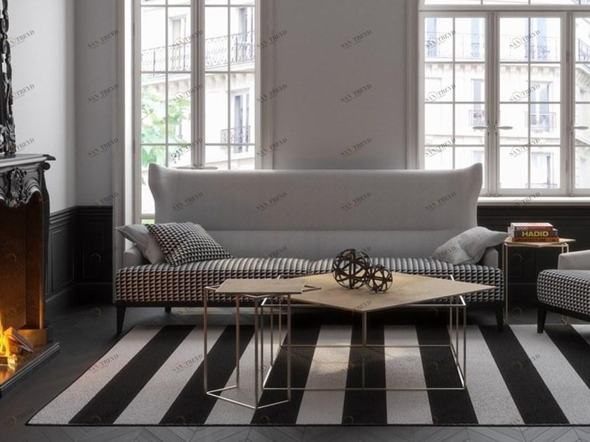 MOMENTI Диван из ткани The black attitude sun-id-1458586