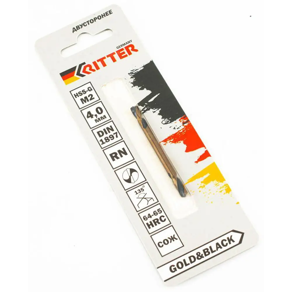 Сверло спиральное по металлу HSS-G Ritter EC 4x55 мм 89391885 STLM-2019861 