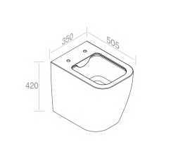 S591T0R0V7.101 Приставной унитаз напольный A. e T. Italia QUO Белый матовый AeT ITALIA - Вид №5