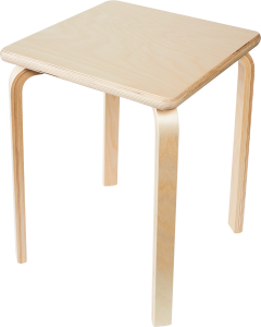84758350 Табурет квадратный 45x43.5x40 см дерево с водным лаком STLM-0054698 Santreyd
