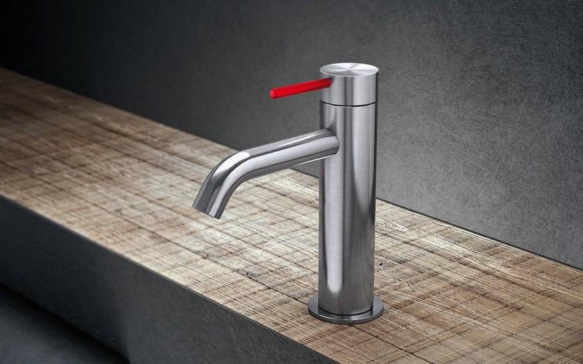 Radomonte Смеситель для раковины, однорычажный, настольный, из нержавеющей стали Toki Tki1 - Вид №1