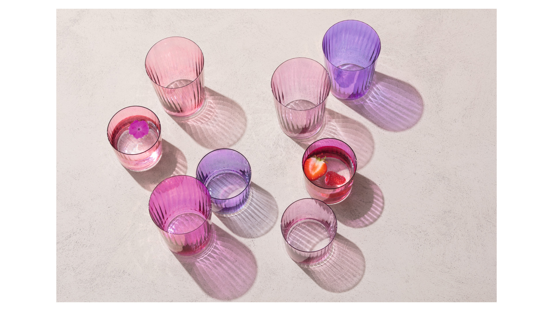 10656280 LSA International Набор стаканов LSA International, "Gems", 560мл, гранат, 4шт. Стекло - Вид №1