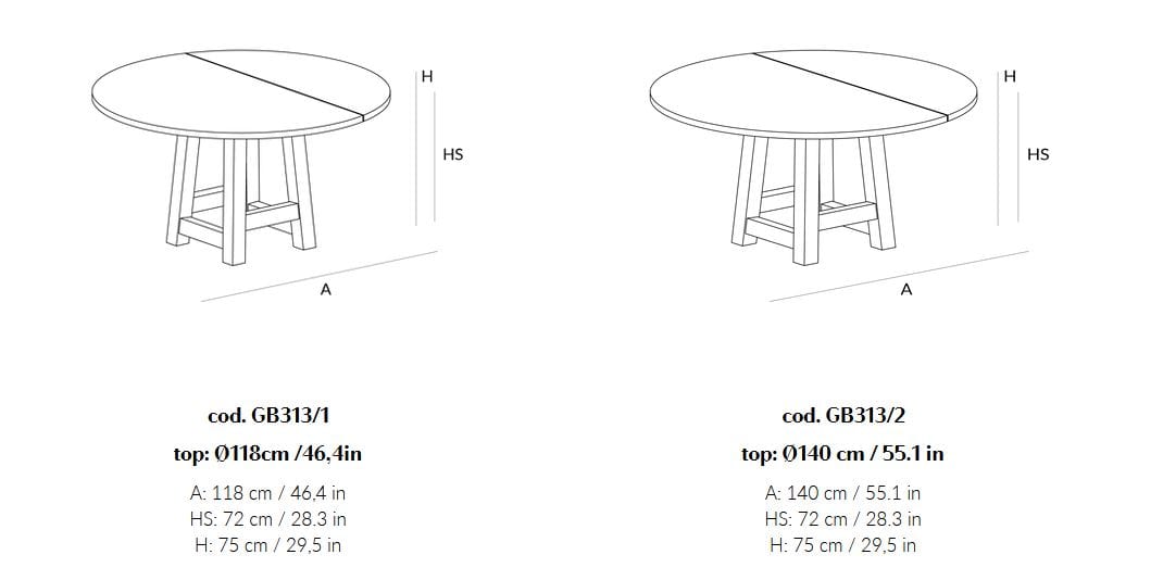 Обеденный стол из массива дерева Lando CANOVA ARCH-00027786 - Вид №2