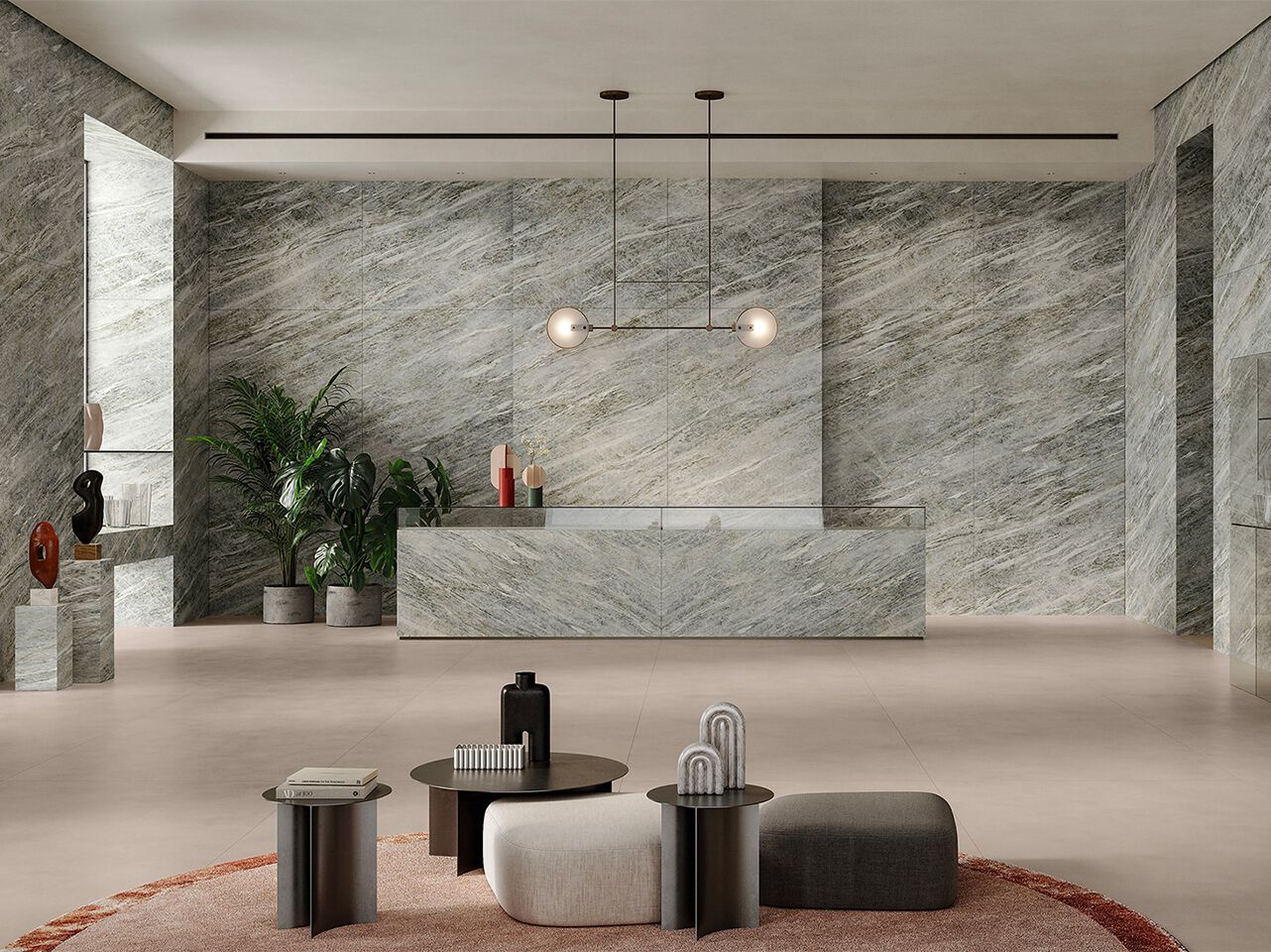 Керамогранит с мраморным эффектом Atlas Plan SKY STONE ARCH-00150608