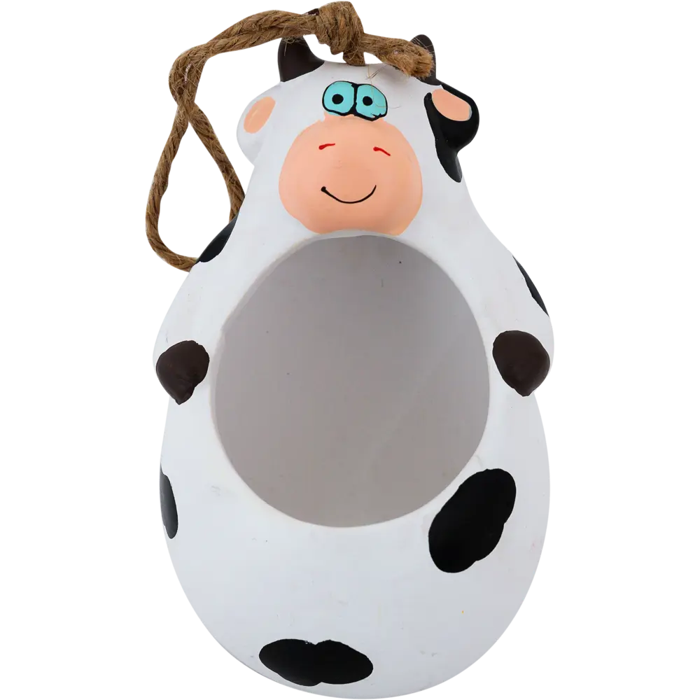 Кашпо-кактусник 10.5x10x15 см v0.15 л керамика чёрный/белый GARDMAX STLM-2160892 - Вид №3