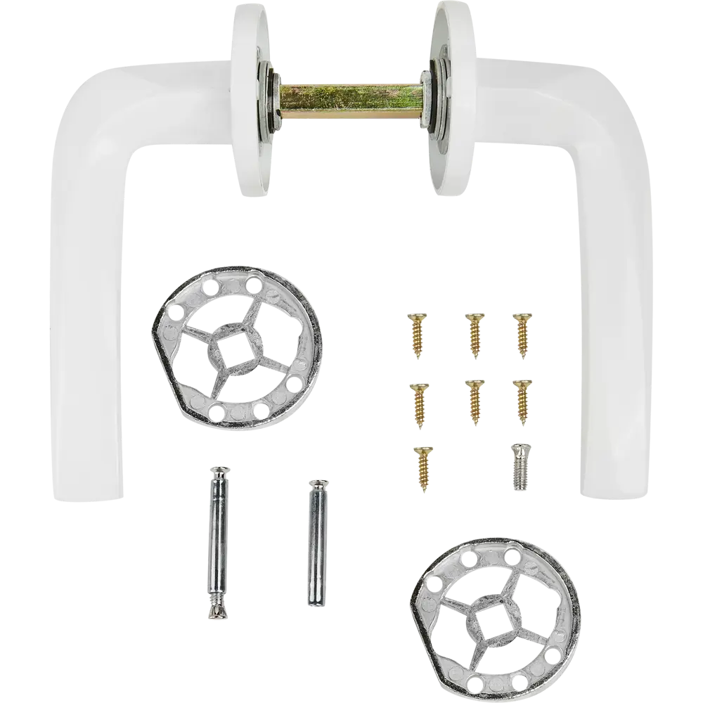 Дверные ручки EDSON EDS-40H-R2 белые для межкомнатных дверей 85170508 STLM-0059405 - Вид №1