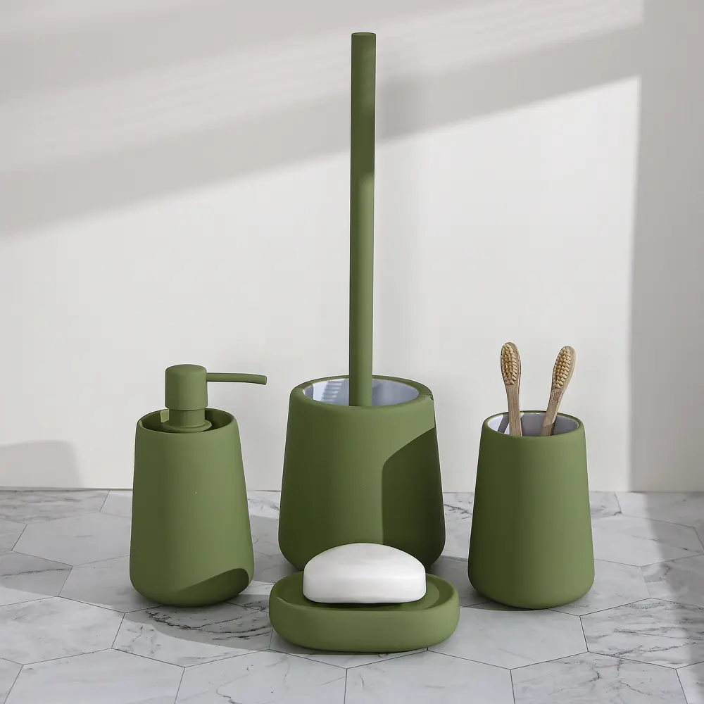 89380314 Стакан для зубных щёток Iddis Olive LMOLC00i45 керамика цвет зеленый STLM-1565396 - Вид №1