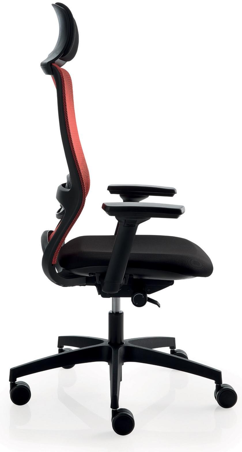 Luxy Кресло руководителя с поворотной сеткой и подголовником Pop Pp1 - Вид №4