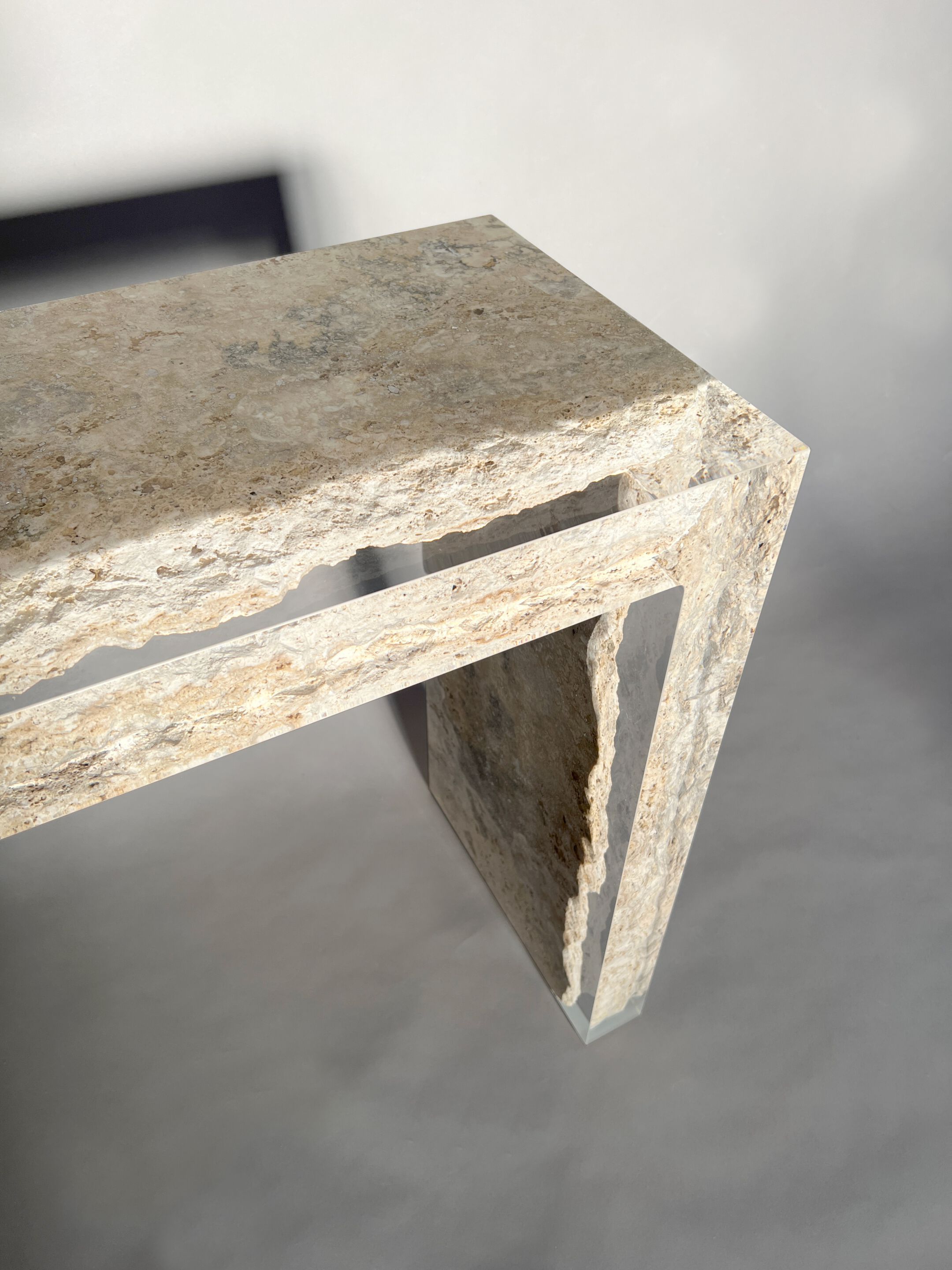 Прямоугольная консоль из травертина от Rapolano alcarol Bedrock ARCH-00045116 - Вид №8