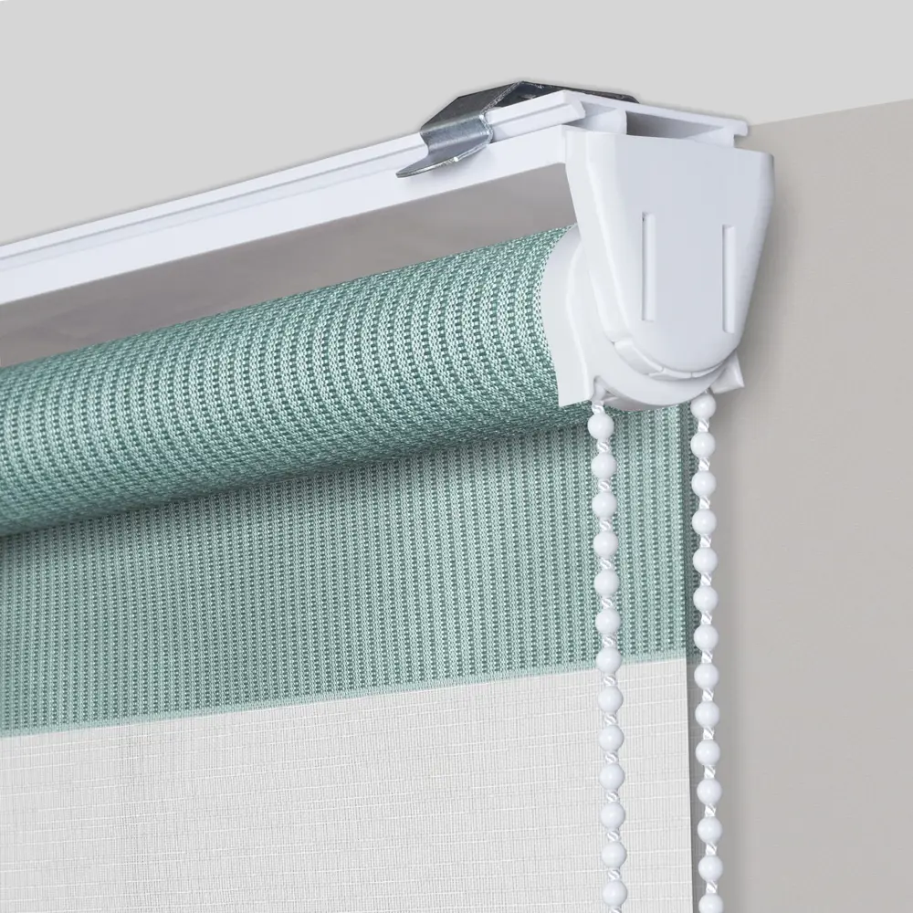 Рулонная штора день-ночь MIAMOZA Петер 100×160 см бирюзовая 89411362 STLM-1577021 - Вид №1