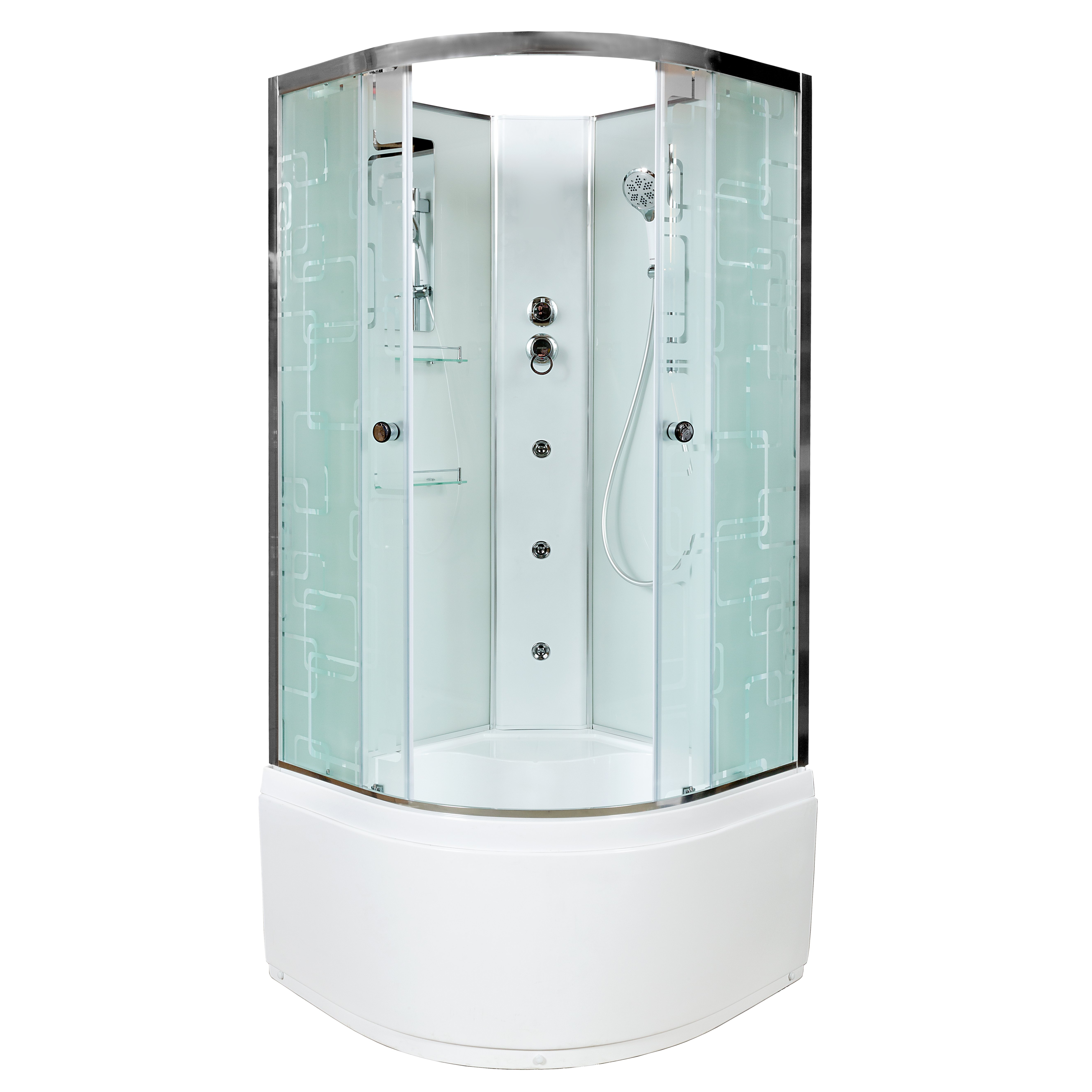 ЕМ2712 R LED Душевая кабина DETO Серия ЕМ ЕМ4580 N с гидромассажем (гм.) - Вид №35