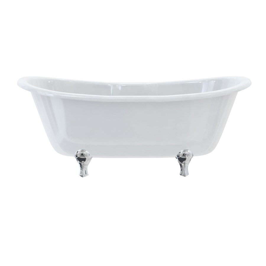 Burlington Двухсторонняя ванна Bateau с роскошными ножками с ножками Luxury Arc в черном цвете L2B T10F  - Вид №7