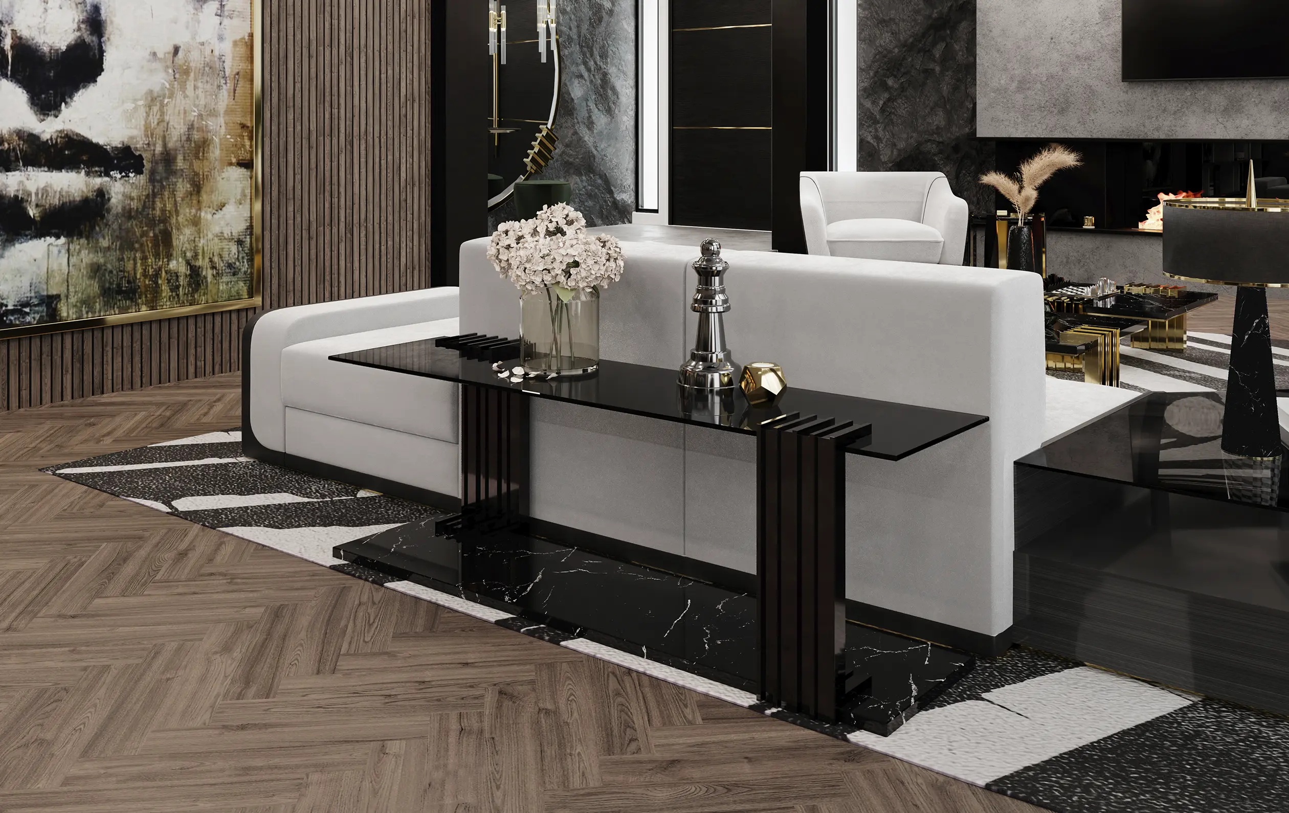 Длинный столик LUXXU Vertigo 215 - Вид №4