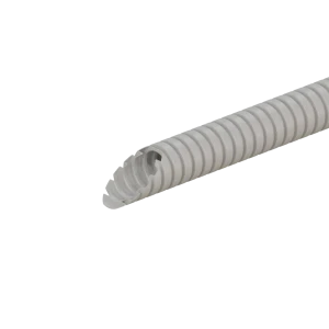 Труба гофрированная Экопласт D16 мм 3 м ПВХ легкая цвет серый