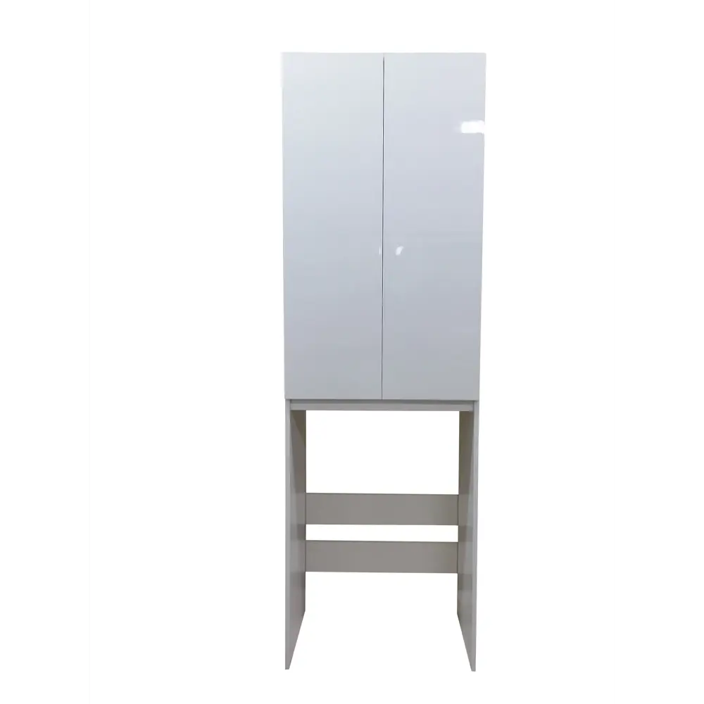 Шкаф для стиральной машины Лайн напольный 64x200 см цвет белый глянец Santreyd STLM-2017911 - Вид №1