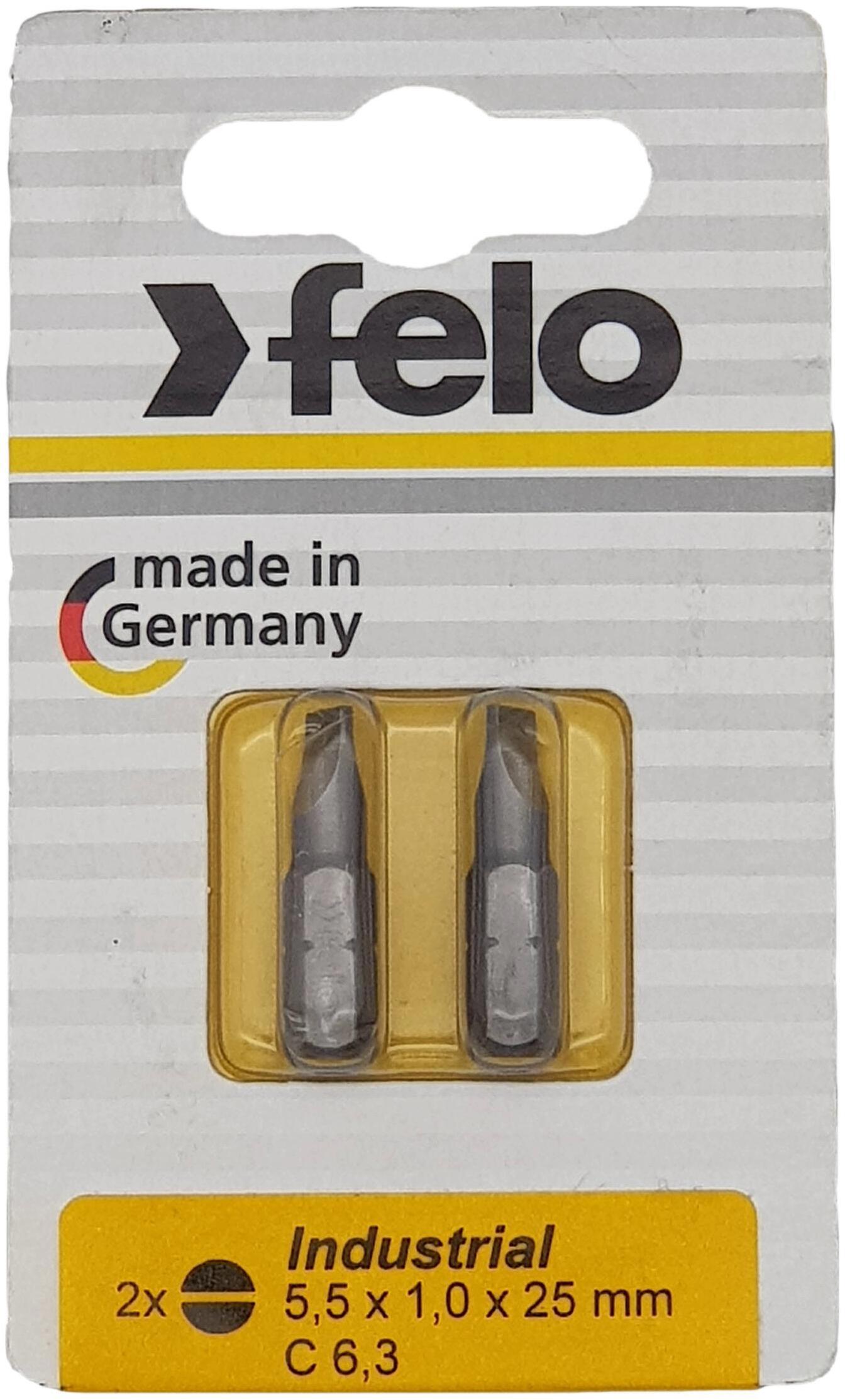 90485450 Бита прямая Industrial 02052036 SL5.5x25 мм, 2 шт. STLM-0246697 FELO